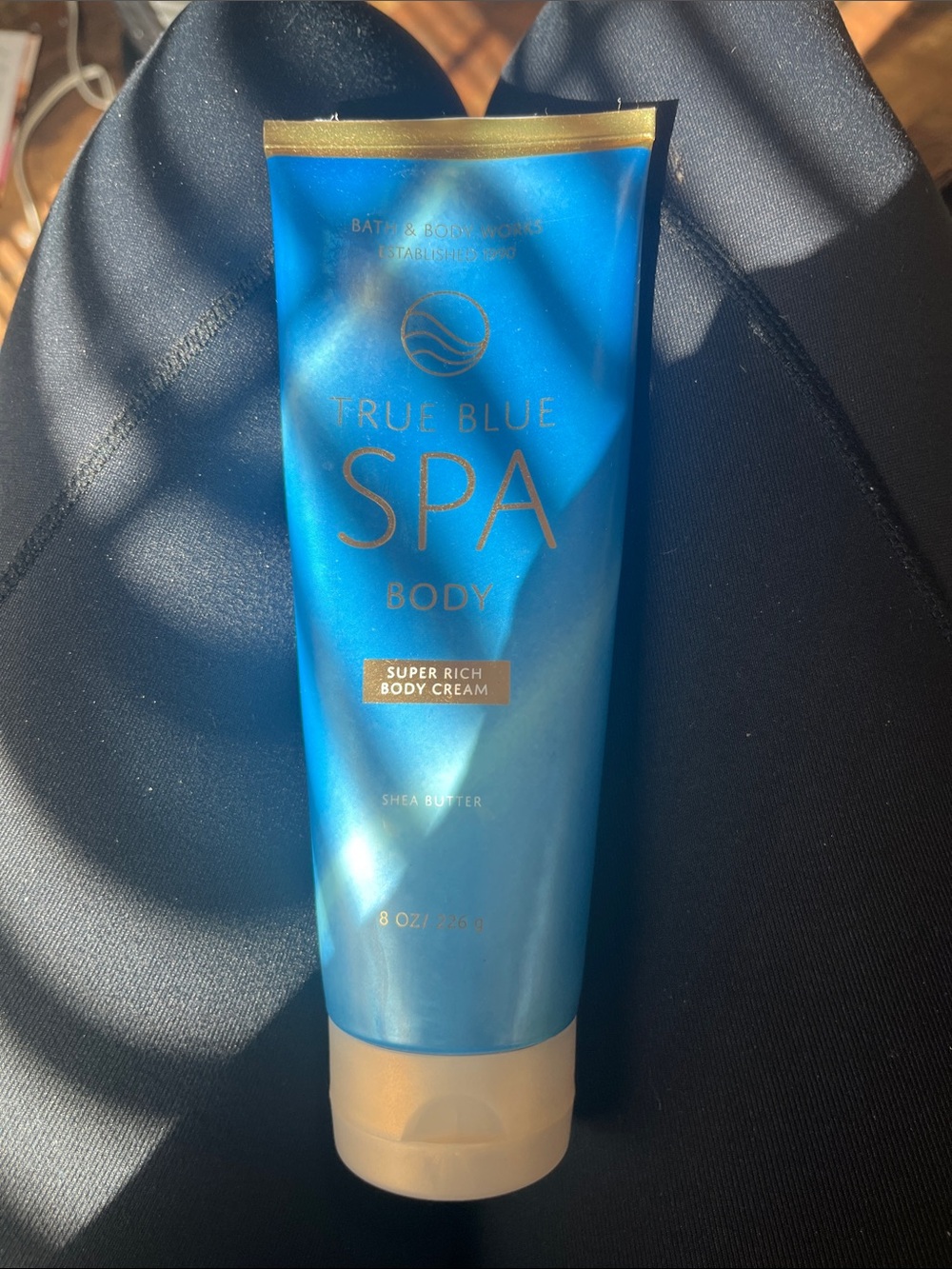 Bath & Body Works True Blue Spa Super Rich Body Cream - Blue & Gold